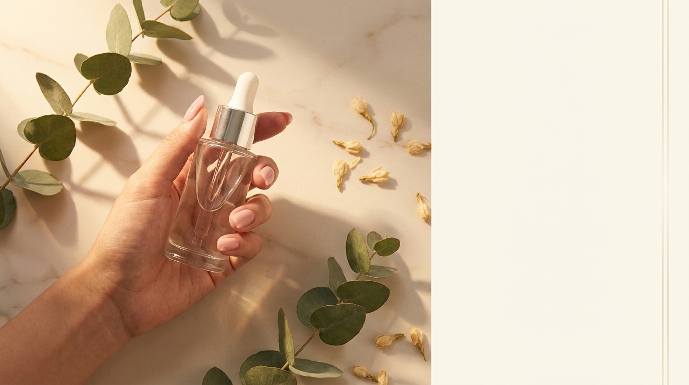 MS SO98 Beauty editorial — luxury serum ritual